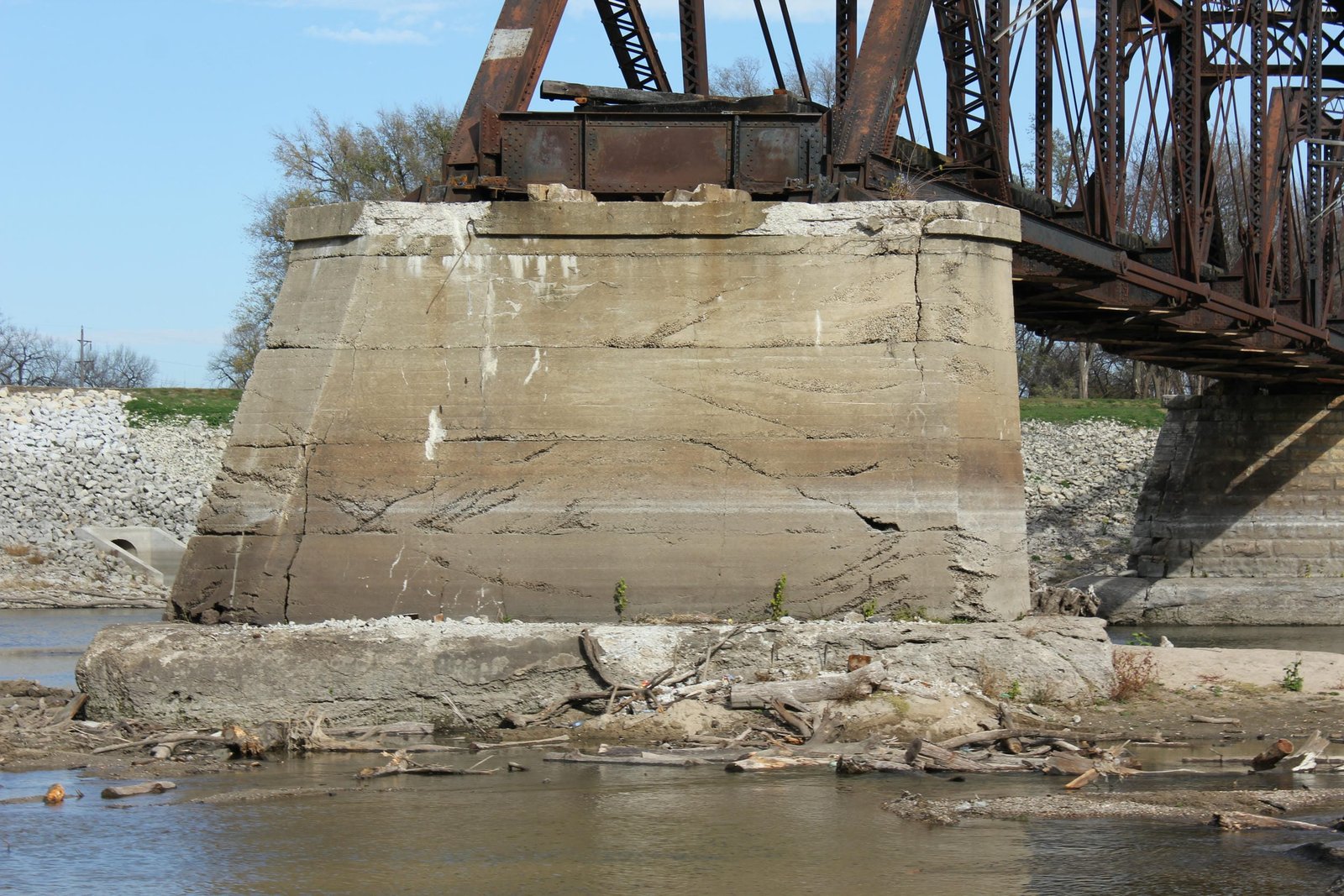 Pier #2 during demolition